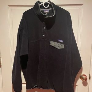 Patagonia Synchilla® Snap-T® Fleece Pullover Black w/Forge Grey